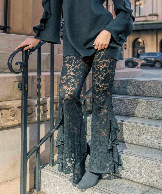 Pantalon Ivy encaje negro