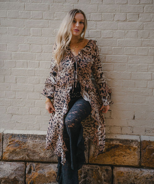 Kimono Alma Leopardo