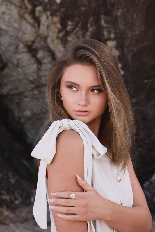 Chaleco sastrero Emilia beige