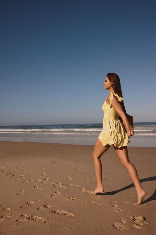Vestido Martina Amarillo flores