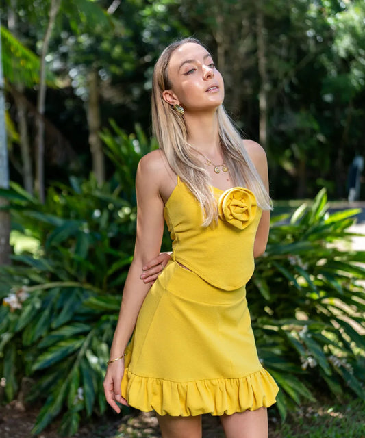Crop top Domi amarillo