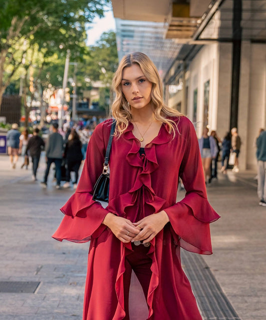 Kimono Alma Cherry