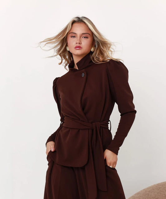 Blazer Elena café