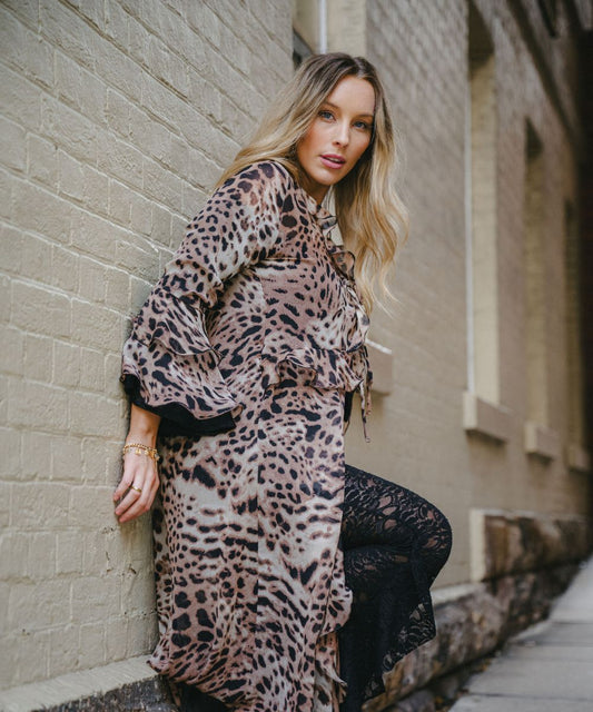 Kimono Alma Leopardo