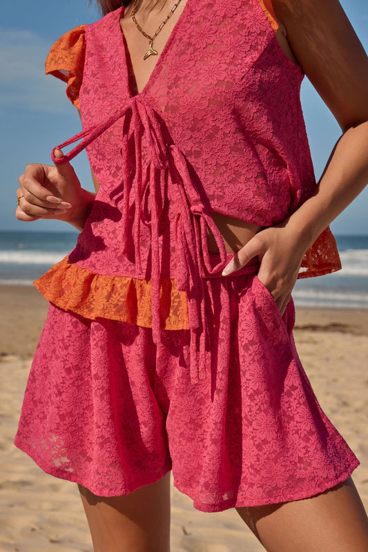 Falda Short Candela fucsia