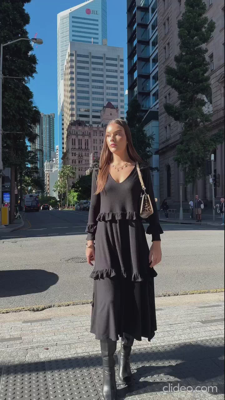 Vestido Violeta Negro