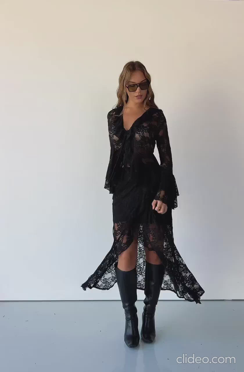 Blusa Florencia negra