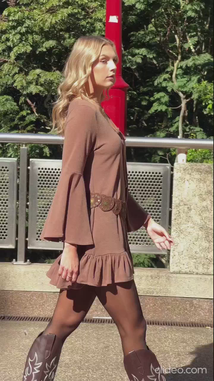 Vestido Aylen Café Mocha Mousse